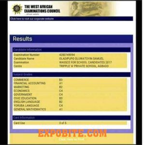 SOME OF OUR PAST CANDIDATES RESULT