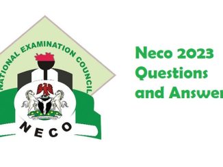 Neco 2023 Questions and Answers