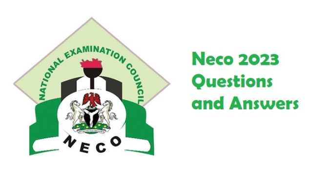 Neco 2023 Questions and Answers